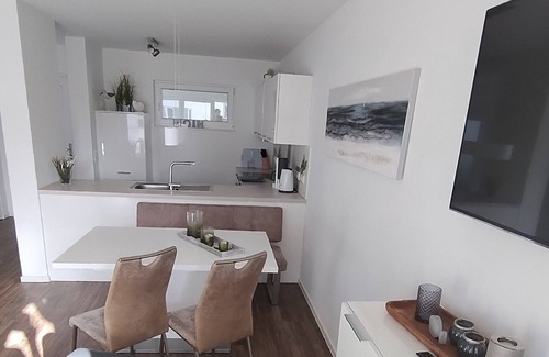 Schillig Apartment | Modern vacation apartment, close to the beach, infrared cabin, large balcony, linen incl.