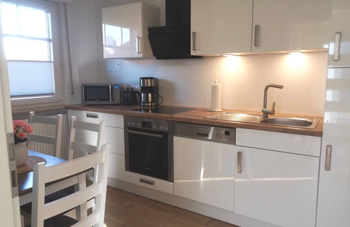 Schortens Condo | Modern vacation apartment near the North Sea with terrace and garden
