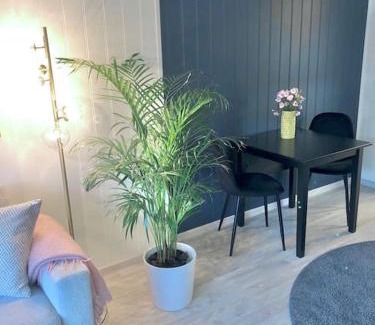 Forde Apartment | Moderne og sentral leilighet med koselig og privat uteplass!