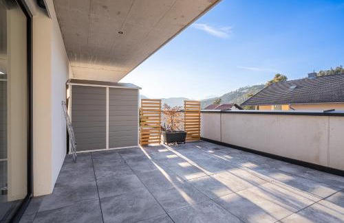 Telfs Apartment | Modernes Studio mit sonniger Dachterrasse