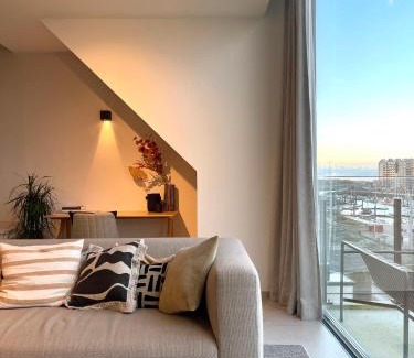 Blankenberge Apartment | MOLO roof - stylish penthouse with marina view Blankenberge within walking distance from the sea - 15 km from Bruges