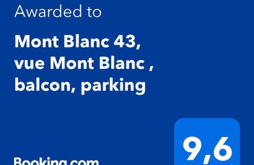 Chamonix City Centre Apartment | Mont Blanc 43, vue Mont Blanc , balcon, parking