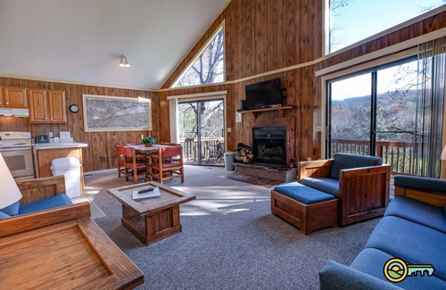 Basye Ski Chalet | Mountain Chalet (#8) - Convenient to local dining | Great view of Resort's lush diving range!
