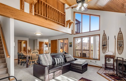 Wildernest Cabin | Mountain-view retreat with hot tub, fireplace, balconies & W/D - skiing nearby