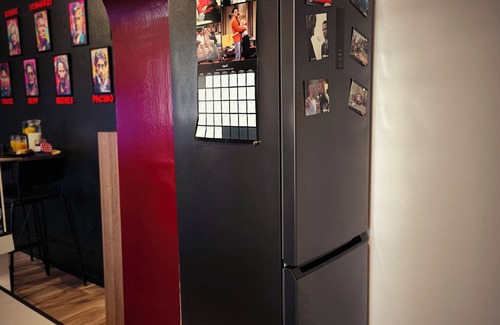 Woustviller Apartment | Movie-themed apartment with large screen