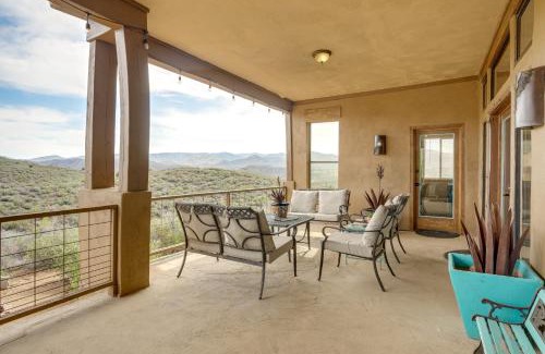 Dewey-Humboldt House | Mtn-View Adobe Home with Large Deck Near Prescott!