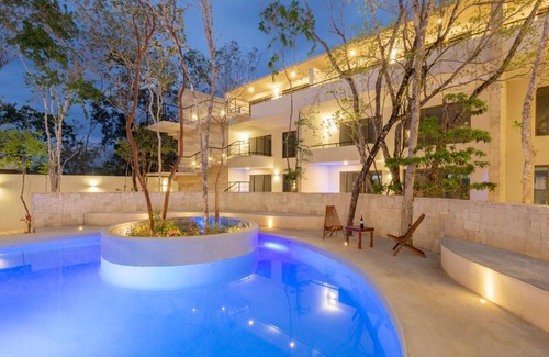 Tulum House | Nature Private Apartment with Swimming Pool, Balcony, Hammock & Jungle Nature Vibes
