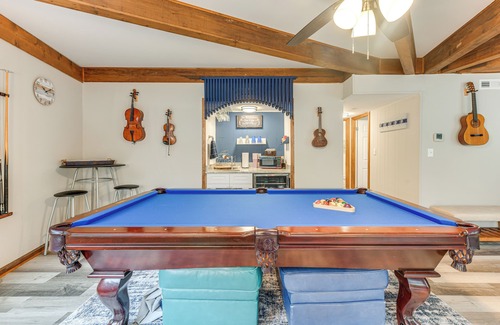 Bracey House | Near Lake Gaston: Unique Home w/Deck & Fire Pit!