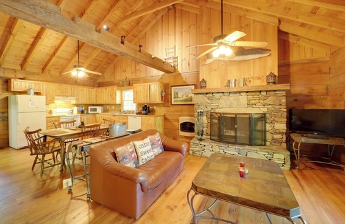 Vein Mountain Cabin | Near Lake Lure: Quiet Cabin w/Deck & Trail Access