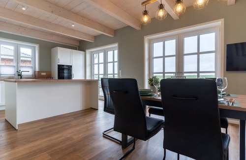 Karolinenkoog House | Neubau! DHH Direkt an der Eider mit Sauna für bis zu 6 Personen