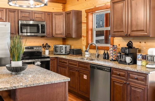 Sevierville Cabin | NEW 8BR Cabin | Heated Pool, Hot Tub, Views