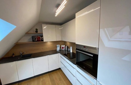Theilheim Apartment | New ad, penthouse, cozy wine village, near Würzburg