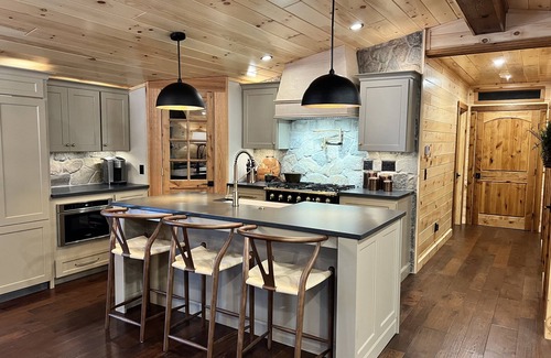 Old Forge Cabin | NEW ADIRONDACK LUXURY CABIN WITH YEAR-ROUND HEATED PLUNGE POOL