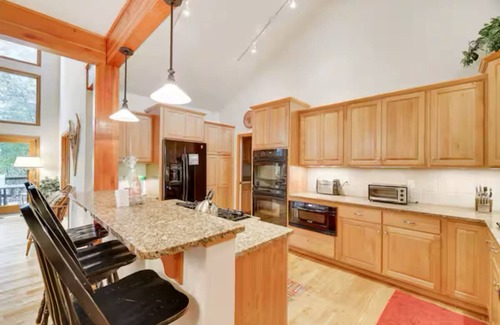 Briar Crest Woods Ski Chalet | NEW! Lake Front with Gameroom! Indoor and Outdoor Fireplaces!