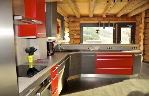 Rencurel Ski Chalet | New log cabin 4* 10/12 persons in MOUNTAIN WIFI JACUZZI