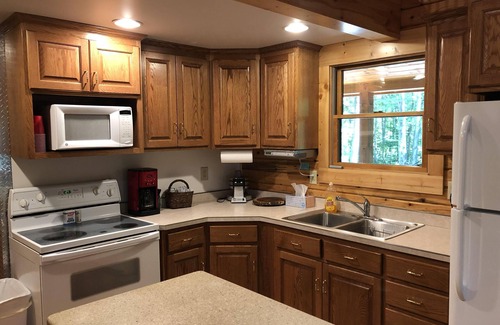Mears Cabin | New Log Cabin On 3 Wooded Acres, Outdoor Shower, Lake Michigan, Air-Conditioned