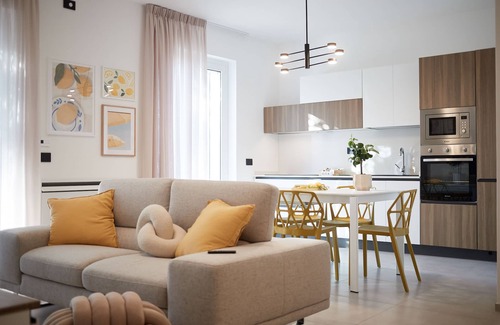 Vigliatore Apartment | New modern apartment sea and Aeolian Islands view with balcony and terrace