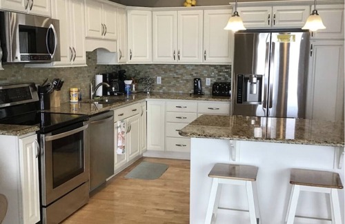 Geneva-on-the-Lake Condo | New Owners-Lakefront Condo Lake Erie Vista 107-3 BR/2BA Private beach/balcony
