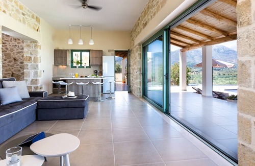 Episkopi Villa | New Stone Made Villa With Panoramic sea View - 2 km Away From a Sandy Beach!