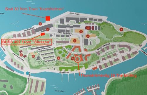 Blockhusudden Apartment | Newly built bright apartment, close to everything If you want to visit Stockholm, you will find the perfect accommodation here! Ferry line 80 makes it very convenient and easy to get to the city center