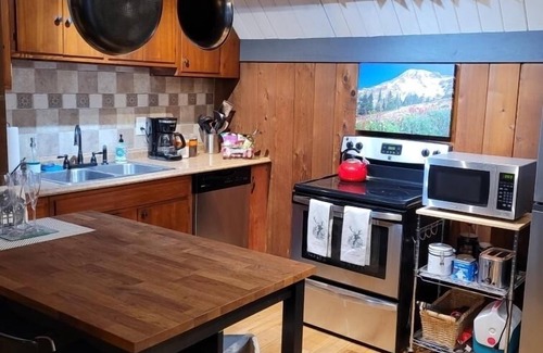 Paradise Estates Cabin | Nisqually Nest Mt Rainier hot tub and sauna