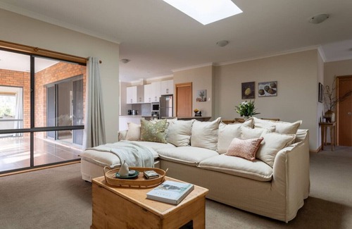 Koonya House | Norfolk Bay Retreat - views over the sea and vines