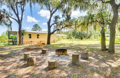 Crescent City House | Northeast Florida Home with Pond Views and Fire Pit!