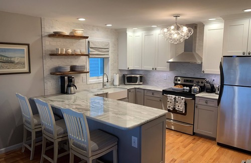 Sea Isle City House | Ocean Front luxury Condo, Center of Town - sleeps 11, parking for 3 cars
