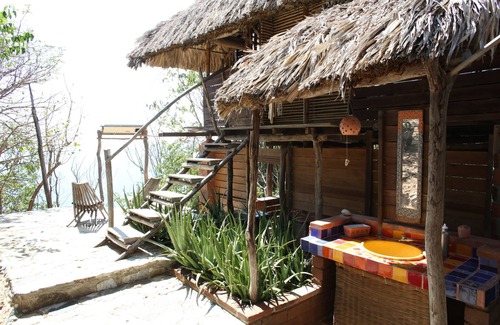 San Pedro Pochutla House | Ocean View Over the Cliffs Private Cabin
