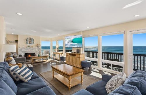 South Oceanside House | Oceanfront Family Getaway - BBQ - Oceanfront Seating