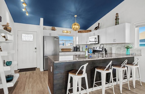 Surf City House | Oceanfront Oasis: Majestic Views! Hot Tub, Fenced Yard, Covered Outdoor Space