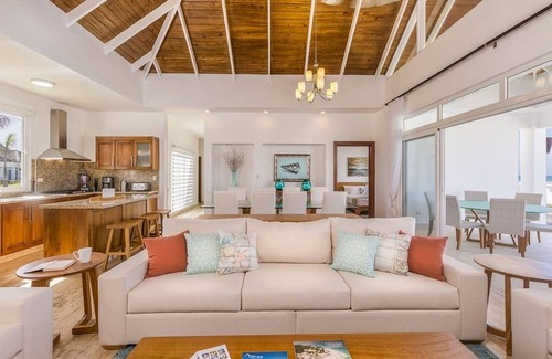 Playa Chiquita Villa | Oceanfront villa on a sandy beach, private pool & golf cart, gym/tennis!