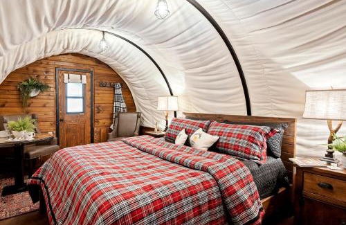 Houston House | Ohio Glamping Destination in this Covered Wagon in Arcanum