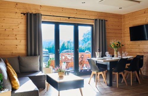 Lasowka Ski Chalet | Osada Orlica klimatyczne domki z widokiem na góry i termalnym SPA sauna jacuzzi 4 km od Zieleniec Ski Arena