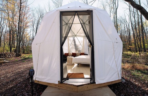Woodridge RV Rental | Outlier Inn Small Dome on Farm Upstate Catskills