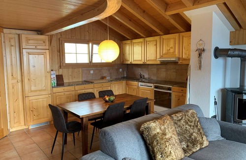 St. Luc Apartment | Outside : 4 room duplex flat for 6 persons, 2 balconies facing south, nice view -Inside : approx. 95