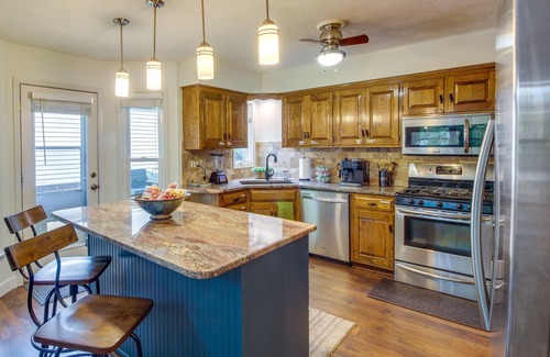 Overland Park House | Overland Park Home w/Fenced-In Yard & Gas Grill!