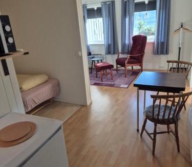 Lebesby Apartment | Overnatting Kjøllefjord, Hybelleilighet med kjøkkenkrok og eget bad