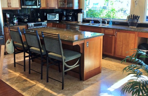 Harbor Villa | Pacific Edge Oceanfront Luxury Home with staircase to secluded sandy beach