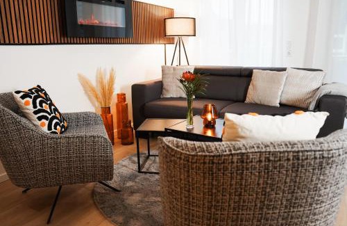 Kernstadt Apartment | Paderborn-Oase mit Kamin-Balkon-Stilvolles Zuhause-Self Check-Parkplatz