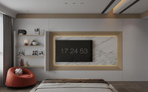 Lang Ha Apartment | Pale Ochre House-Balcony-Kitchen-Washer-Coffee Shop