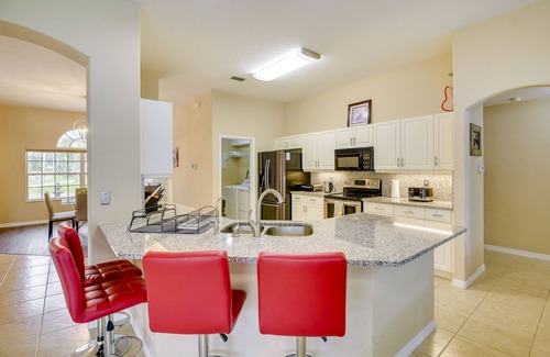 Palm Coast House | Palm Coast Retreat w/Heated Pool & Private Patio!