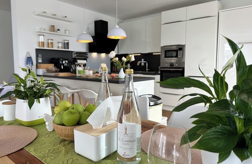 Frankenthal Apartment | Panorama Penthouse Whirlpool Apartment, 6 persons, barrier-free, SmartTv, WLAN