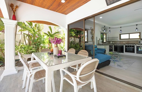Rawai Villa | Paradise Island Villa 3 features a private swimming pool in a luxurious tropical park.