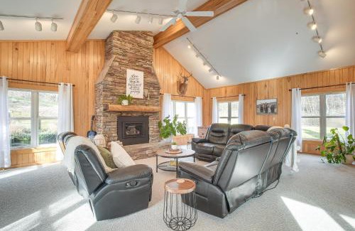 Bellville House | Patio and Scenic Views Modern Ohio Farmhouse