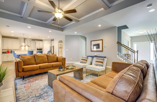 Newnan House | Patio w/Fireplace: Spacious Sharpsburg Home!