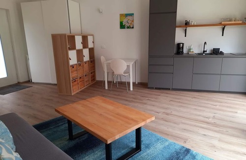 Bad Radkersburg Apartment | Pavillon Nahe Stadtzentrum - Appartement/fewo, Bad, WC, Terrasse