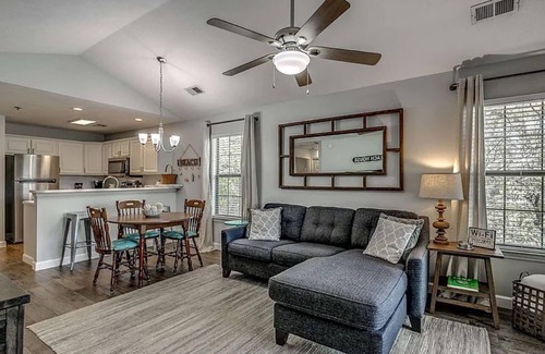Pawleys Island Condo | Pawley's Peace 2 miles to Beach Balcony View of 1st Hole 2BR2B