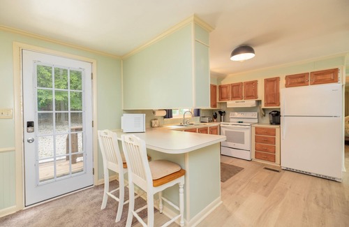 Wise House | Peaceful Lakefront Home w/Hot tub, Dock, Firepit, Kayak, Cornhole, Ramp nearby