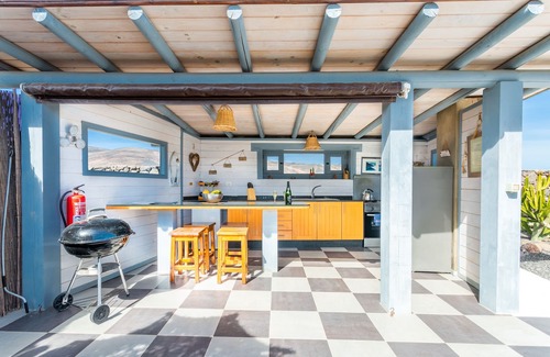 Haria Apartment | Peaceful Quaint Eco Beach Yurt, Pool, Sea Views, Beach, WIFI